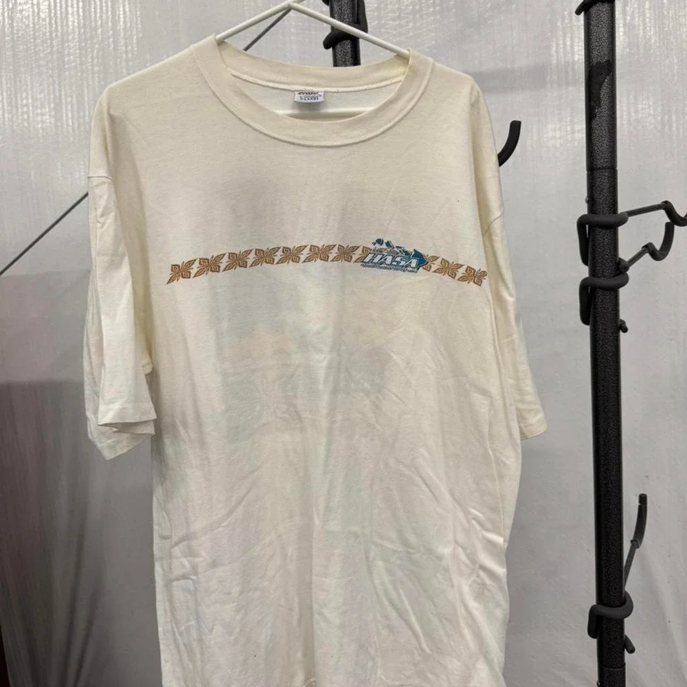 Crazy Shirts Vintage 1999-2000 HASA Surf Series Single Stitch Tee Cream XL